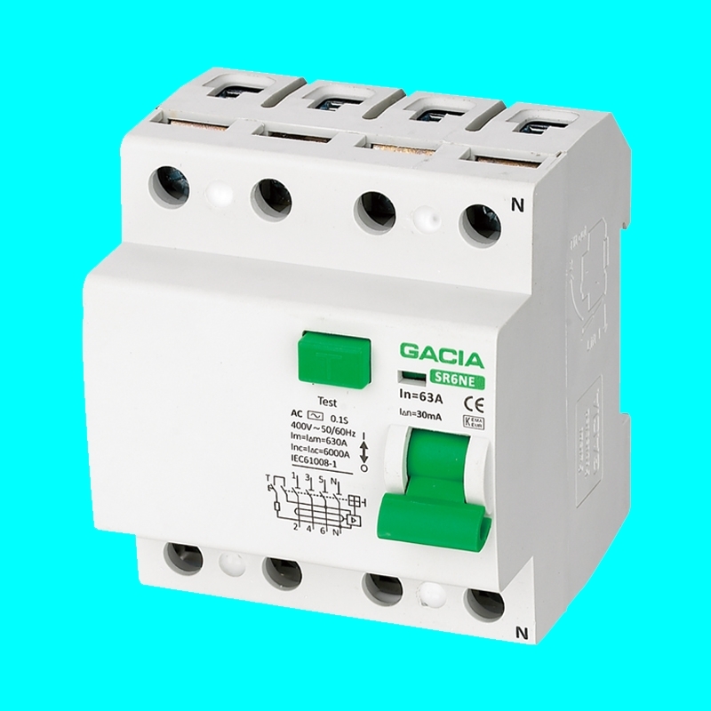 Interruptor Diferencial Automatico de 4P polos 63A 30mA Interruptor Diferencial Automatico de 4P polos 63A 30mA
